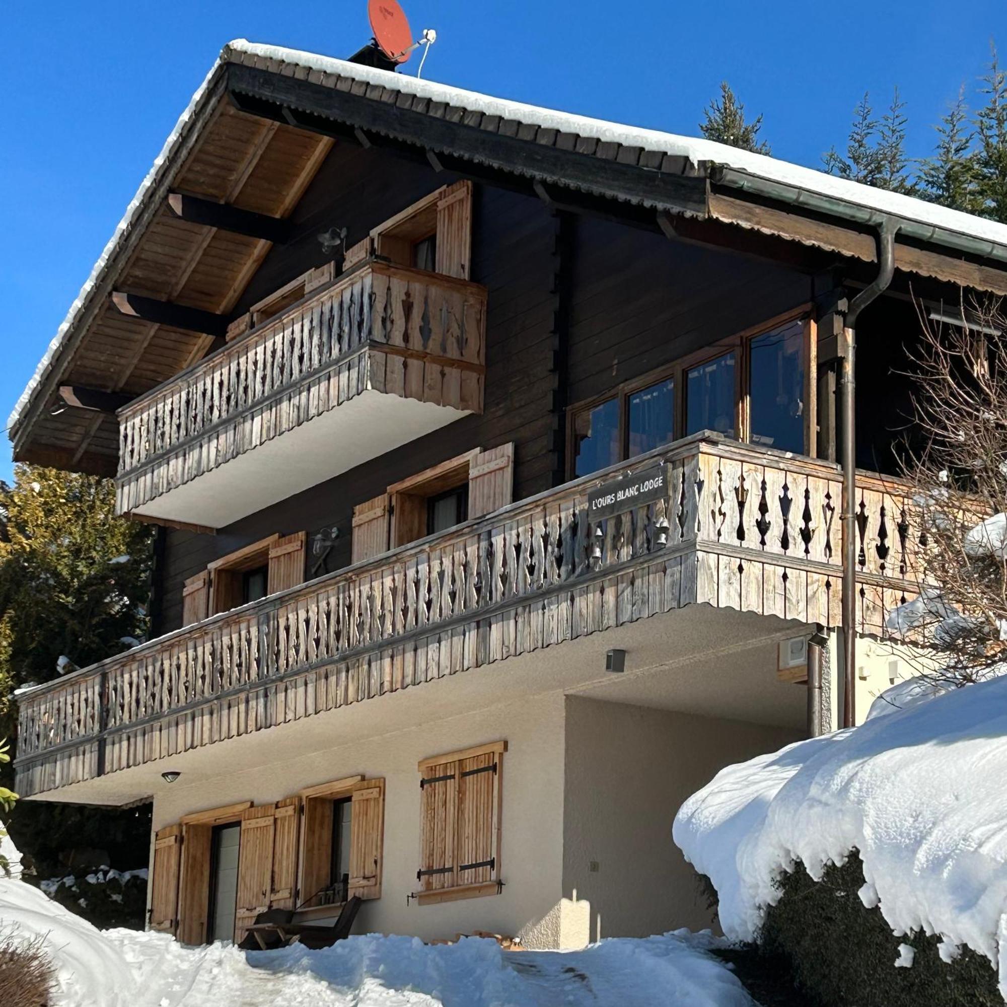 L'Ours Blanc Lodge Le Biot Eksteriør bilde